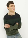 Jack & Jones Grüner Herren Jack & Jones JJEHILL gestreifter Pullover