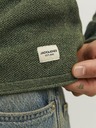 Jack & Jones Grüner Herren Jack & Jones JJEHILL gestreifter Pullover