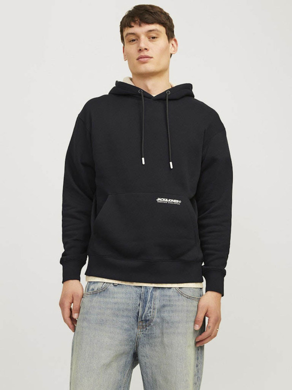 Jack & Jones Schwarzer Herren Jack & Jones Elegacy Hoodie
