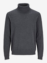 Jack & Jones Dunkelgrauer Jack & Jones Basic-Rollkragenpullover für Herren