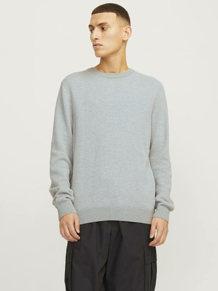 Jack & Jones Hellgrau Herren Jack & Jones Globe Pullover