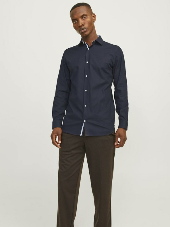 Jack & Jones Dunkelblaues Jack & Jones Parker Herrenhemd
