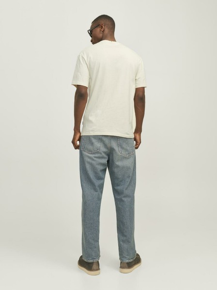 Jack & Jones Cremefarbenes Jack & Jones Frederiks T-Shirt für Männer JORFREDERIKSBERG
