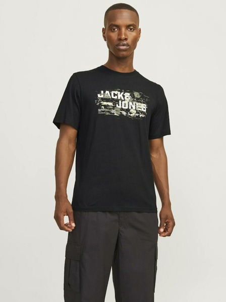 Jack & Jones Schwarzes Jack & Jones Outdoor-T-Shirt für Herren