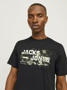 Jack & Jones Schwarzes Jack & Jones Outdoor-T-Shirt für Herren