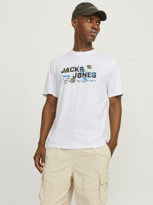 Jack & Jones Weißes Jack & Jones Outdoor-T-Shirt für Herren