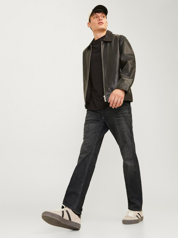 Jack & Jones Dunkelgraue Herrenjeans mit gerader Passform Jack & Jones Clark