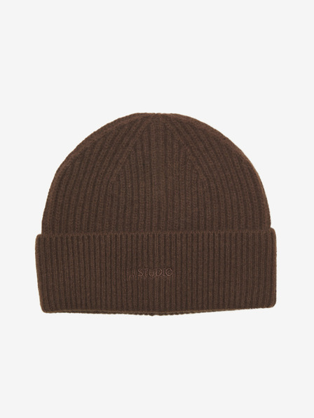 Jack & Jones Dunkelbraune Herrenmütze aus Wolle Jack & Jones Lump