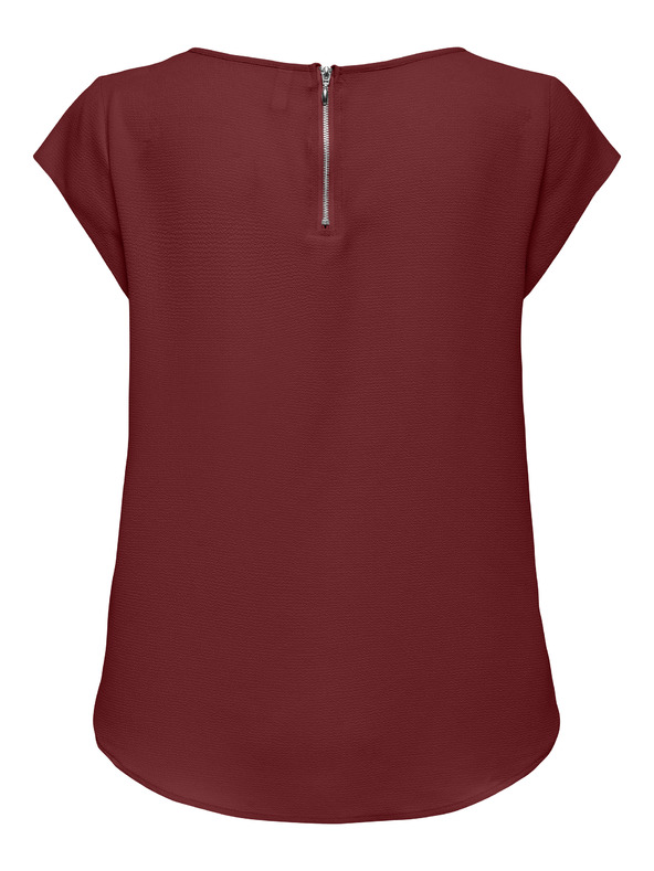 ONLY ONLY Vic burgunderfarbene Damenbluse