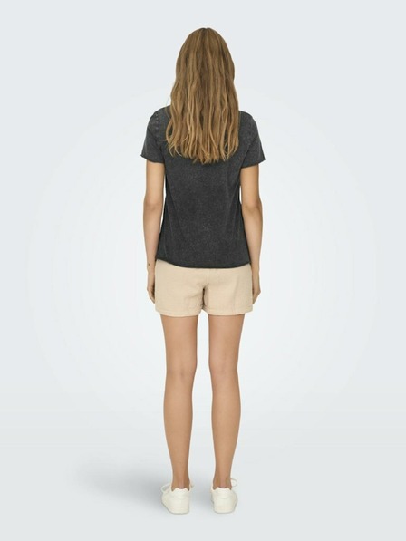 ONLY Schwarzes Damen-T-Shirt ONLY Lucy