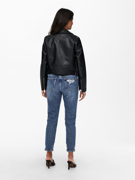 ONLY Schwarze Damen Lederjacke ONLY Vera