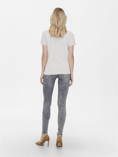 ONLY Weißes Damen T-Shirt ONLY Kita
