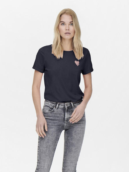 ONLY Dunkelblaues Damen T-Shirt ONLY Kita
