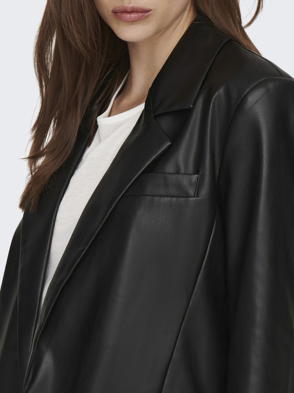 ONLY Schwarze Damen Lederjacke ONLY Lana