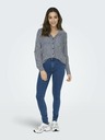 ONLY Weiß-blau gestreiftes Damenhemd ONLY Yasmin