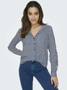 ONLY Weiß-blau gestreiftes Damenhemd ONLY Yasmin