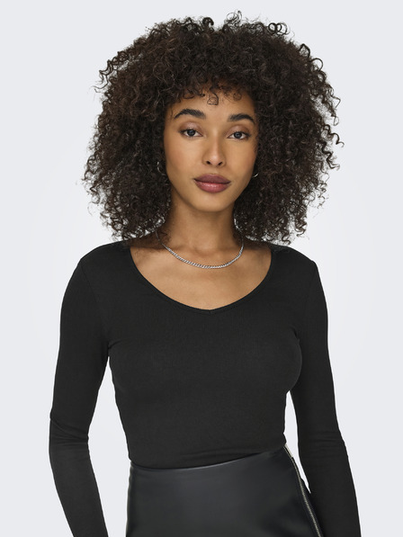 ONLY Schwarzes Damen-T-Shirt ONLY Kava
