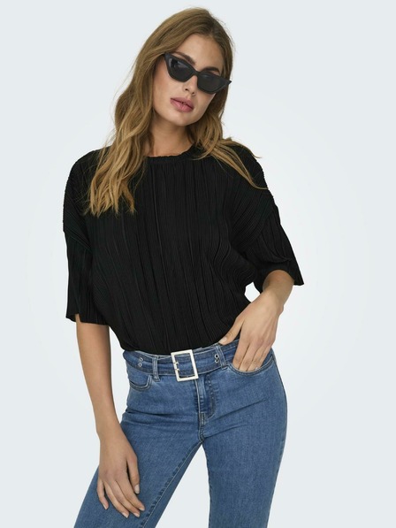 ONLY Schwarzes Damen-T-Shirt ONLY Ravenna
