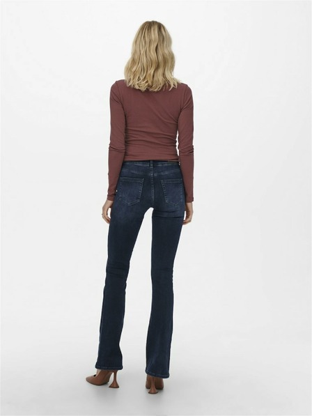 ONLY Dunkelblaue Damenjeans mit ausgestelltem Schnitt ONLY Blush