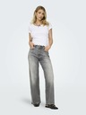 ONLY Hellgraue Damenjeans mit weiter Passform ONLY Madison