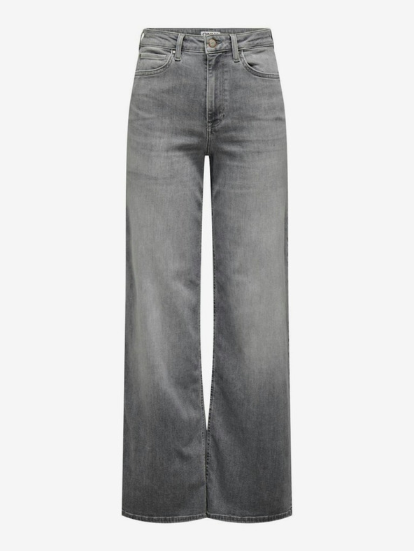 ONLY Hellgraue Damenjeans mit weiter Passform ONLY Madison