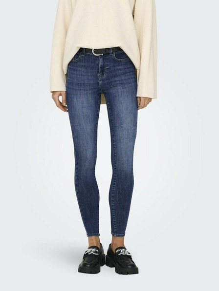 ONLY Dunkelblaue Damenjeans mit schmaler Passform ONLY Power