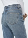 ONLY Blaue Straight-Fit-Jeans für Damen ONLY Riley