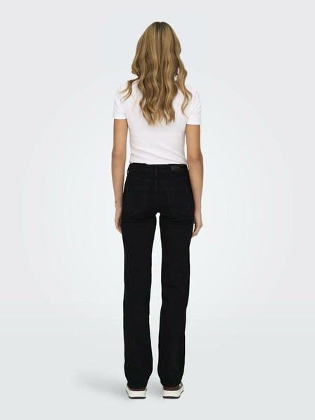 ONLY Schwarze Straight Fit-Jeans für Damen ONLY Blush