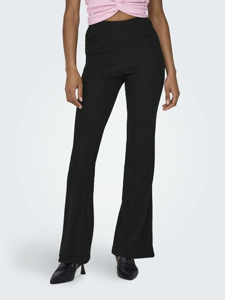 ONLY Schwarze Damen-Hose mit ausgestelltem Schnitt ONLY Fever