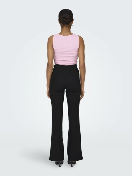 ONLY Schwarze Damen-Hose mit ausgestelltem Schnitt ONLY Fever