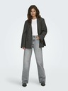 ONLY Hellgraue Damenjeans mit weiter Passform ONLY Juicy