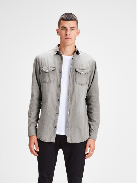 Jack & Jones Graues Jeanshemd Jack & Jones
