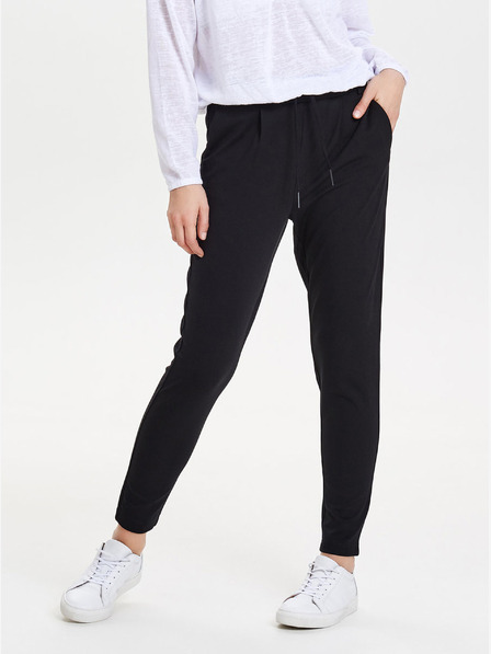 ONLY Schwarze Cropped-Hose mit hoher Taille ONLY Poptrash