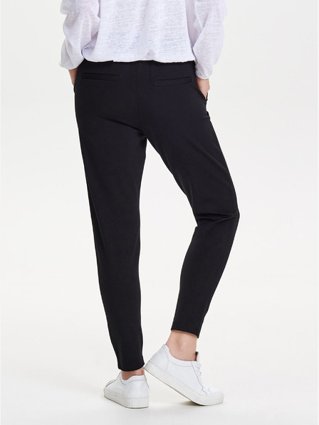 ONLY Schwarze Cropped-Hose mit hoher Taille ONLY Poptrash