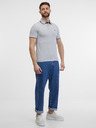Jack & Jones Grau gestreiftes Poloshirt Jack & Jones Paulos