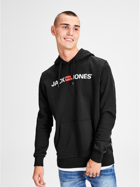 Jack & Jones Schwarzer Jack & Jones Corp Kapuzenpullover mit Druck