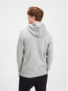 Jack & Jones Grau gestromter bedruckter Kapuzenpullover Jack & Jones