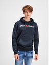 Jack & Jones Dunkelblau bedruckter Kapuzenpullover Jack & Jones Corp