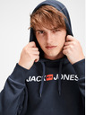 Jack & Jones Dunkelblau bedruckter Kapuzenpullover Jack & Jones Corp