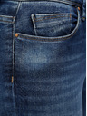 ONLY Blaue Skinny-Fit-Jeans mit Ripstop-Effekt ONLY