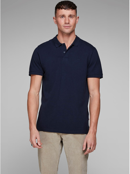 Jack & Jones Blaues Basic-Poloshirt Jack & Jones