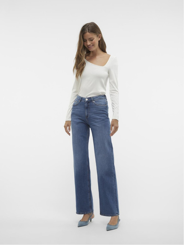 Vero Moda Blaue Damenjeans mit weiter Passform Vero Moda Tessa