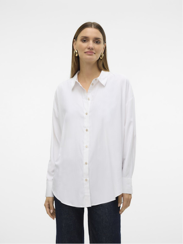 Vero Moda Weißes Damenhemd Vero Moda Nora