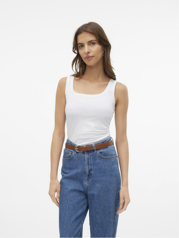 Vero Moda Weißes Vero Moda Lulu Damen-Tank-Top
