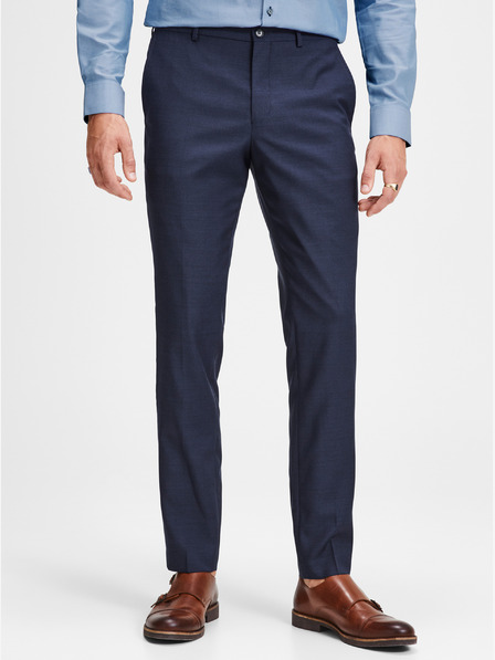Jack & Jones Jack & Jones Laris dunkelblaue Anzughose aus Wollmischgewebe