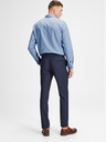 Jack & Jones Jack & Jones Laris dunkelblaue Anzughose aus Wollmischgewebe