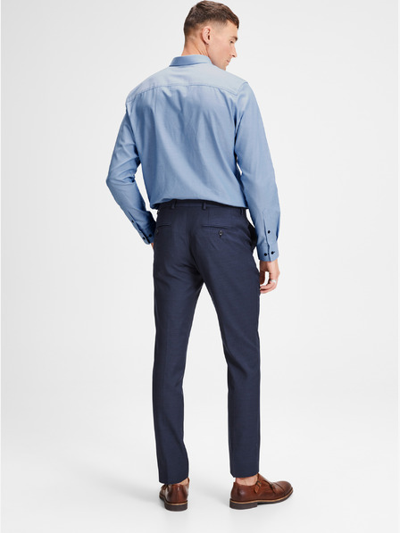 Jack & Jones Jack & Jones Laris dunkelblaue Anzughose aus Wollmischgewebe