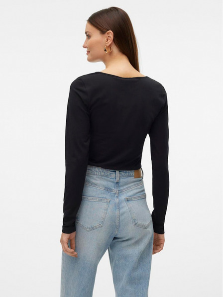 Vero Moda Schwarzes Vero Moda Lulu-T-Shirt für Frauen