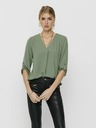 Jacqueline de Yong Grüne JDY Divya Damenbluse