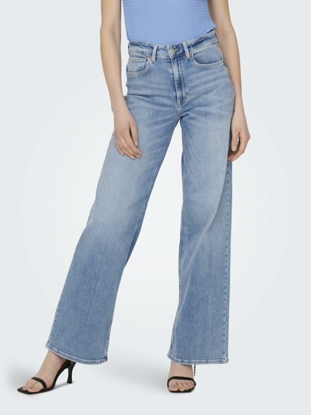 ONLY Hellblaue ONLY Madison Blush Damenjeans mit weitem Bein